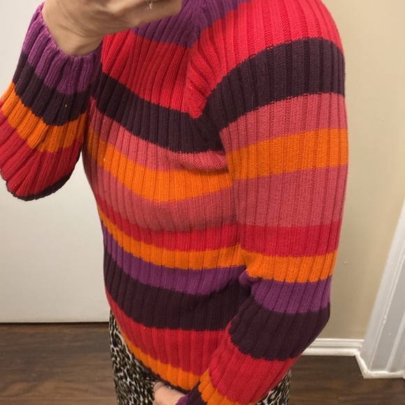 NY&CO multicolor stripes cotton sweater - Picture 3 of 9
